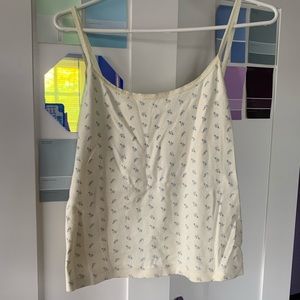 FLORAL BRANDY MELVILLE LIKE CROP TANK